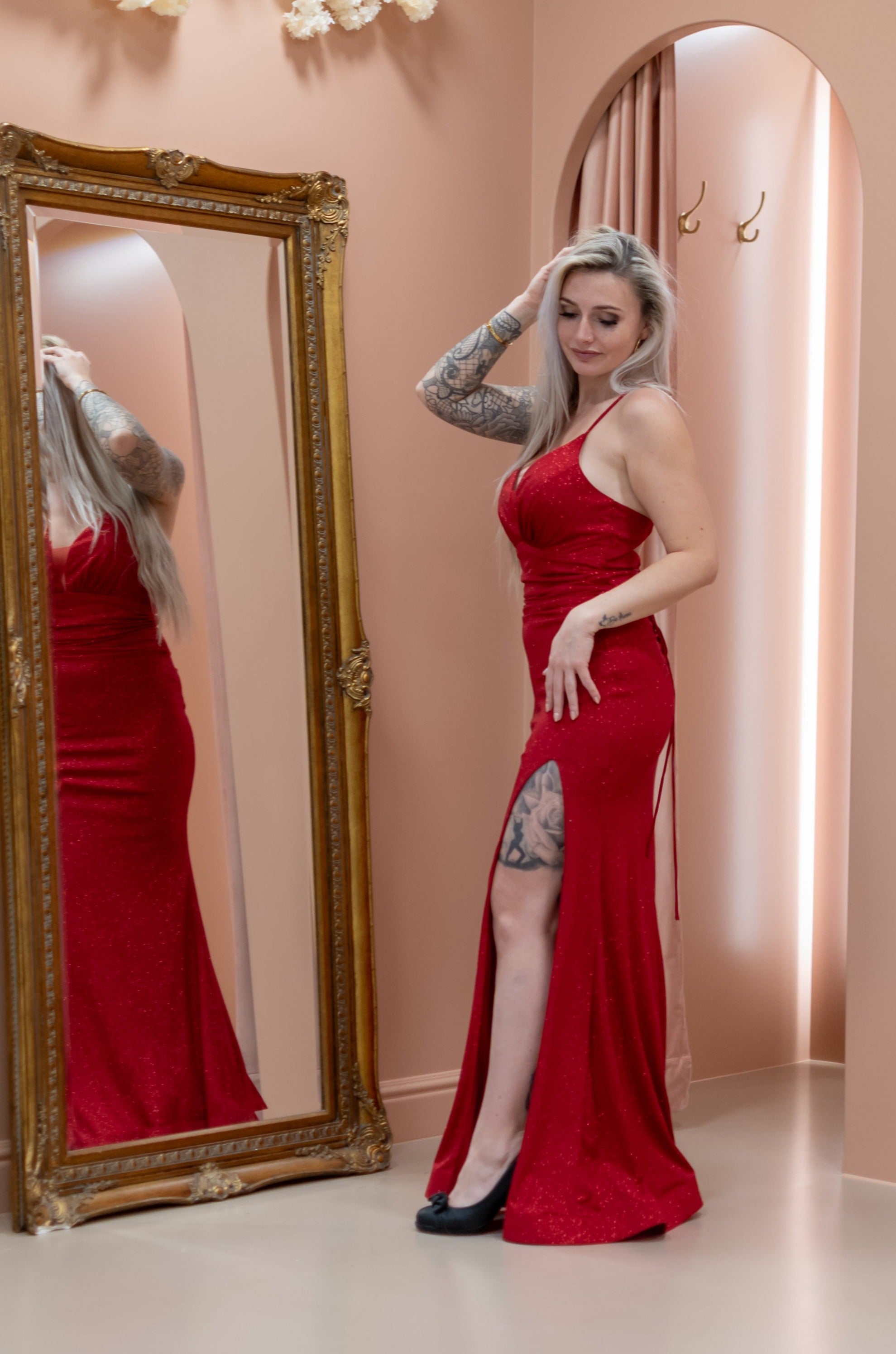 Glam Dress - Sparkling Red