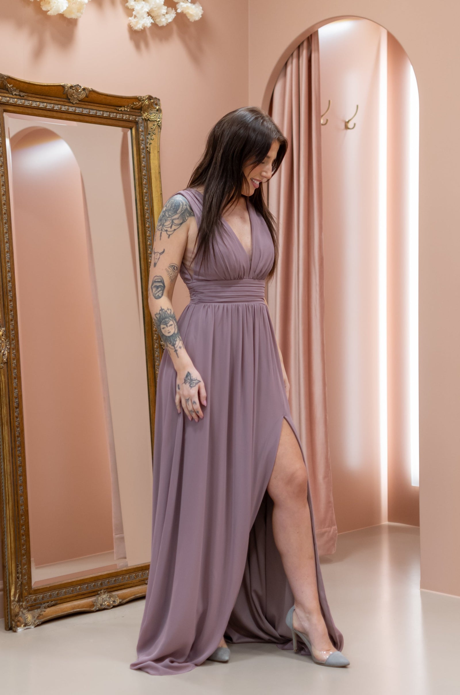 Goddess Dress - Mauve