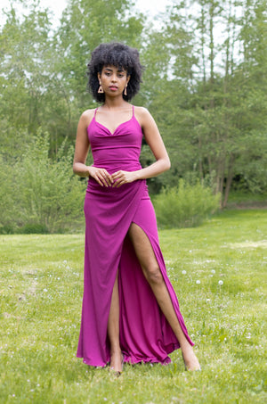 Invite Only Dress - Hot Pink Purple