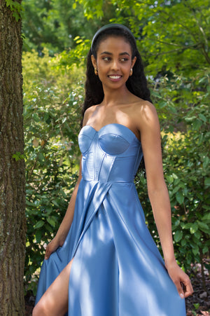 Movie Star Dress - Pastel Blue