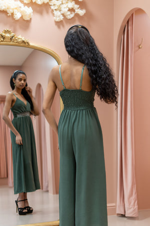 Free Spirit Jumpsuit - Khaki Green