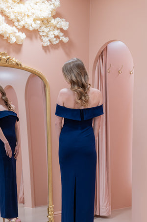Brigitte Bardot Dress - Navy