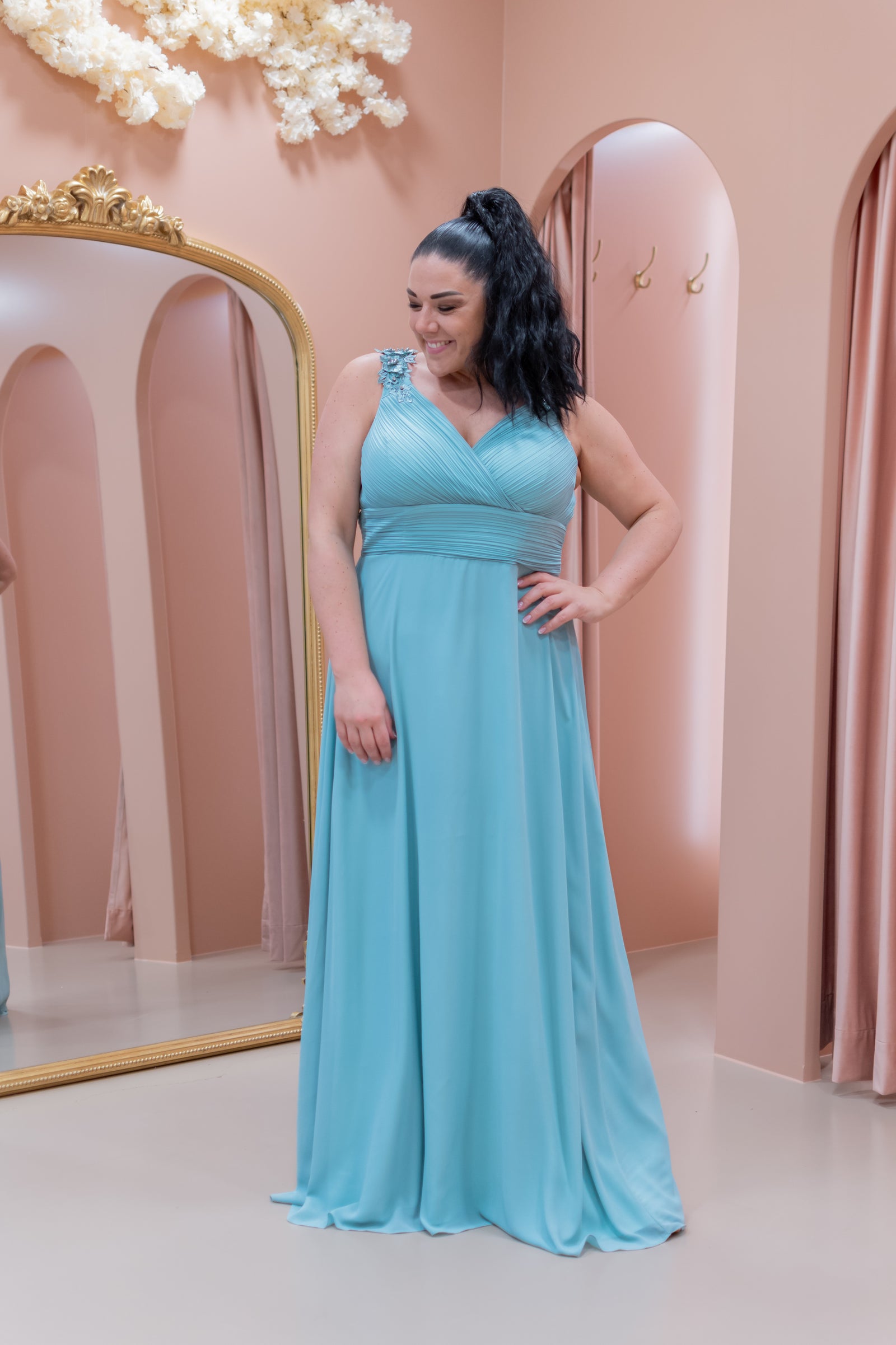 Catch The Bouquet Dress - Sage/Mint Green