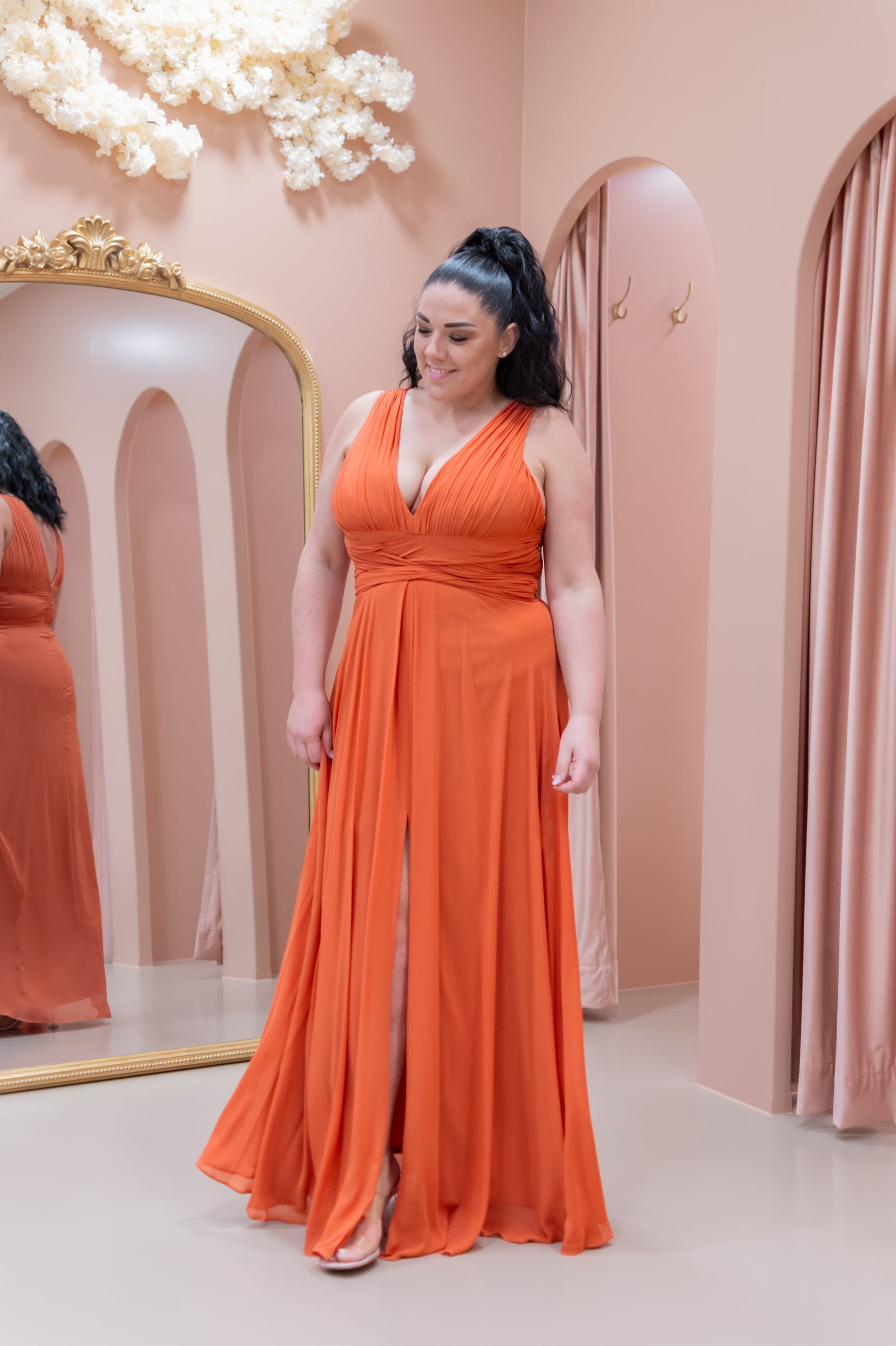 Venice Dress - Rust Queen Size