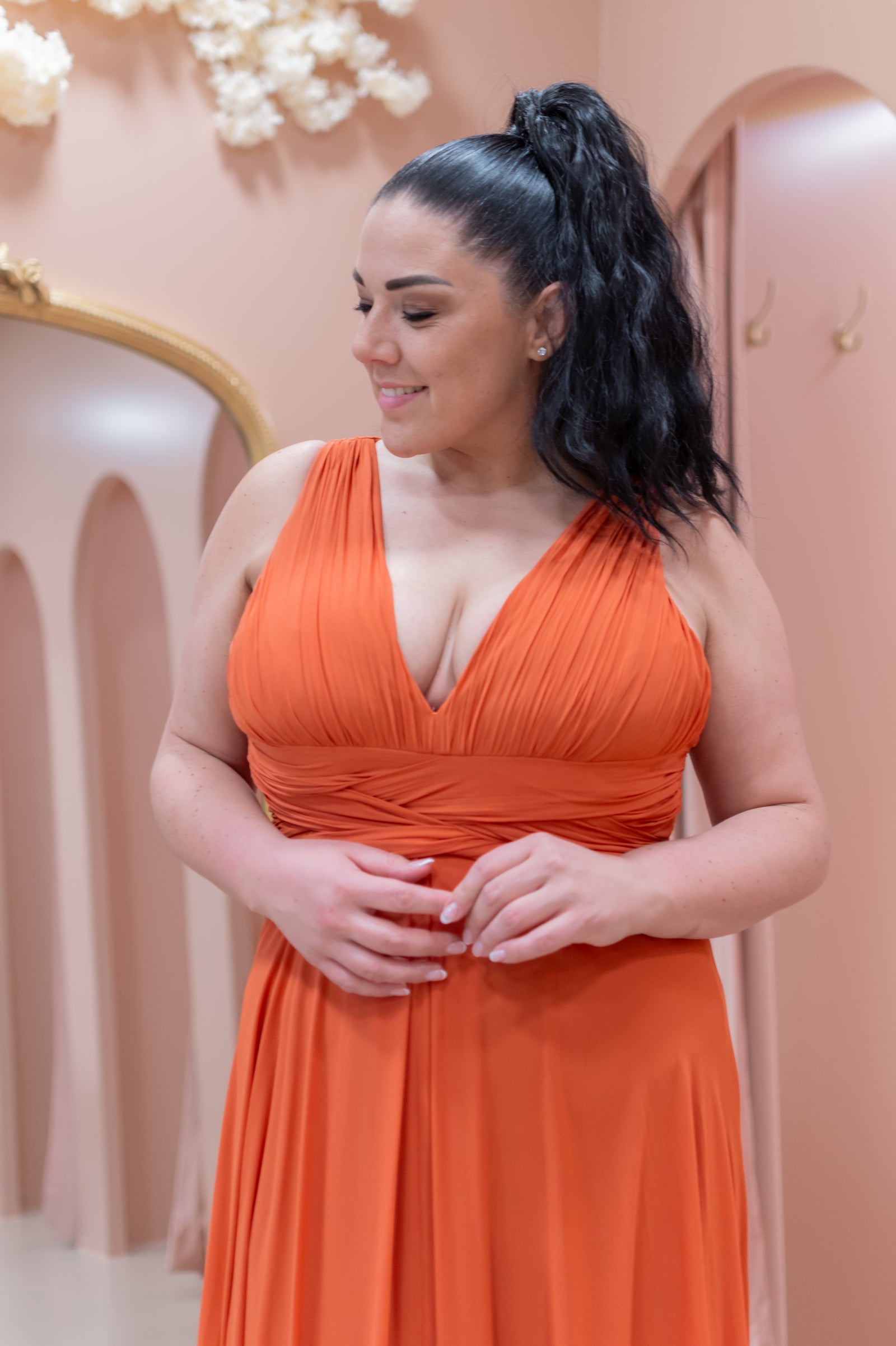 Venice Dress - Rust Queen Size