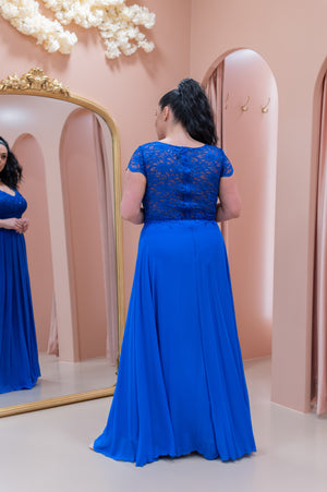 Grace Dress Queen Size - Bright Blue