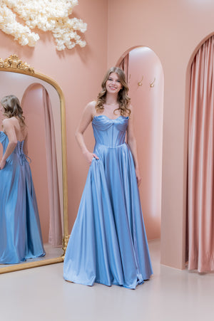 Designer Dress - Pastel Blue