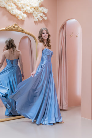 Designer Dress - Pastel Blue