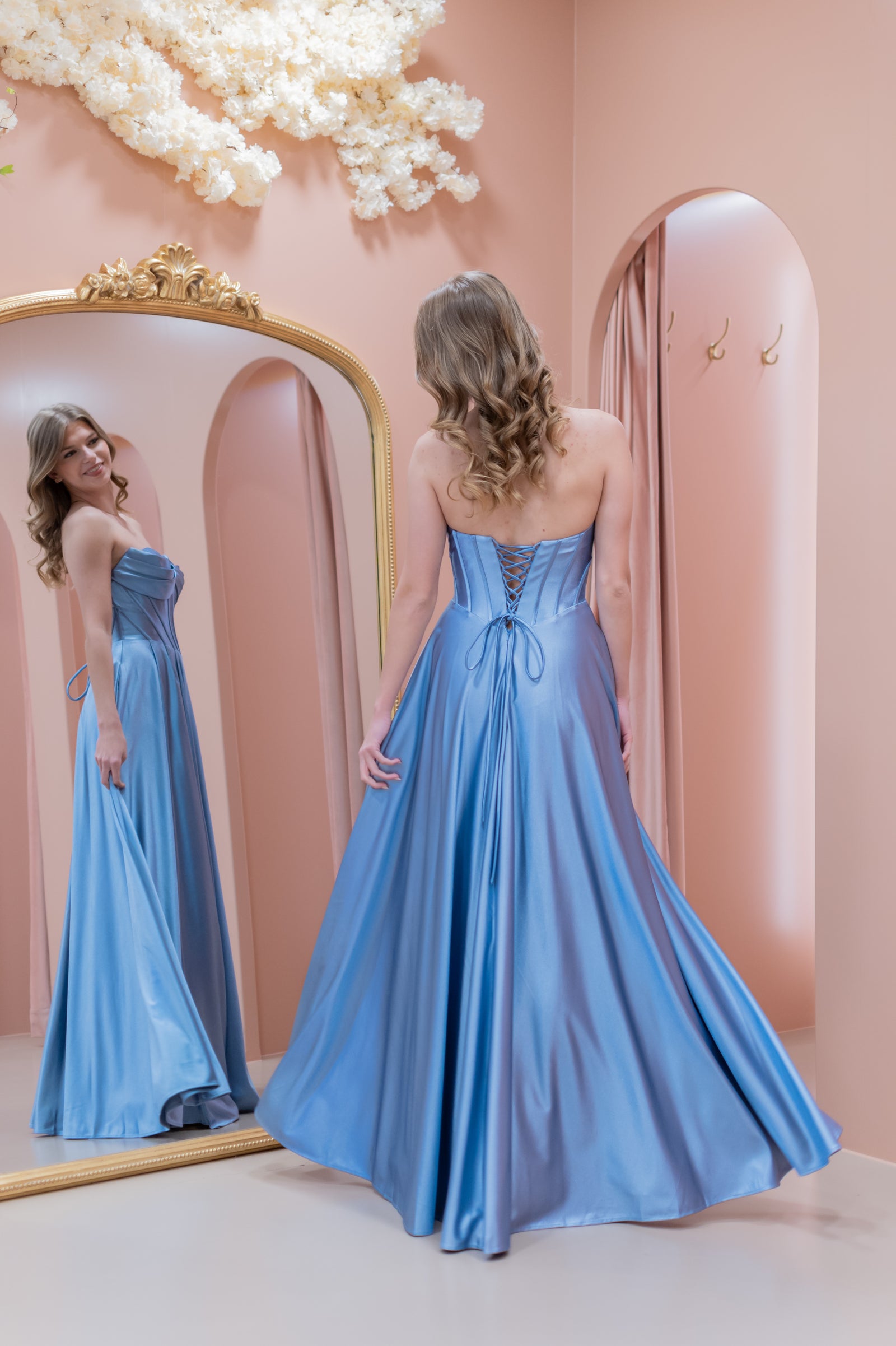 Designer Dress - Pastel Blue
