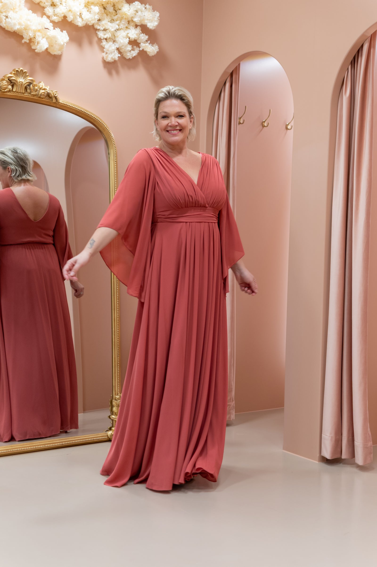 Stylish Dress - Terracotta Pink