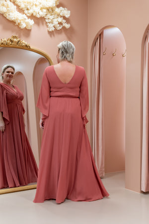 Stylish Dress - Terracotta Pink