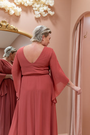 Stylish Dress - Terracotta Pink