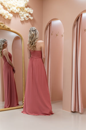 Write Me A Poem Dress - Terracotta Pink