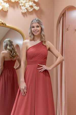 Write Me A Poem Dress - Terracotta Pink