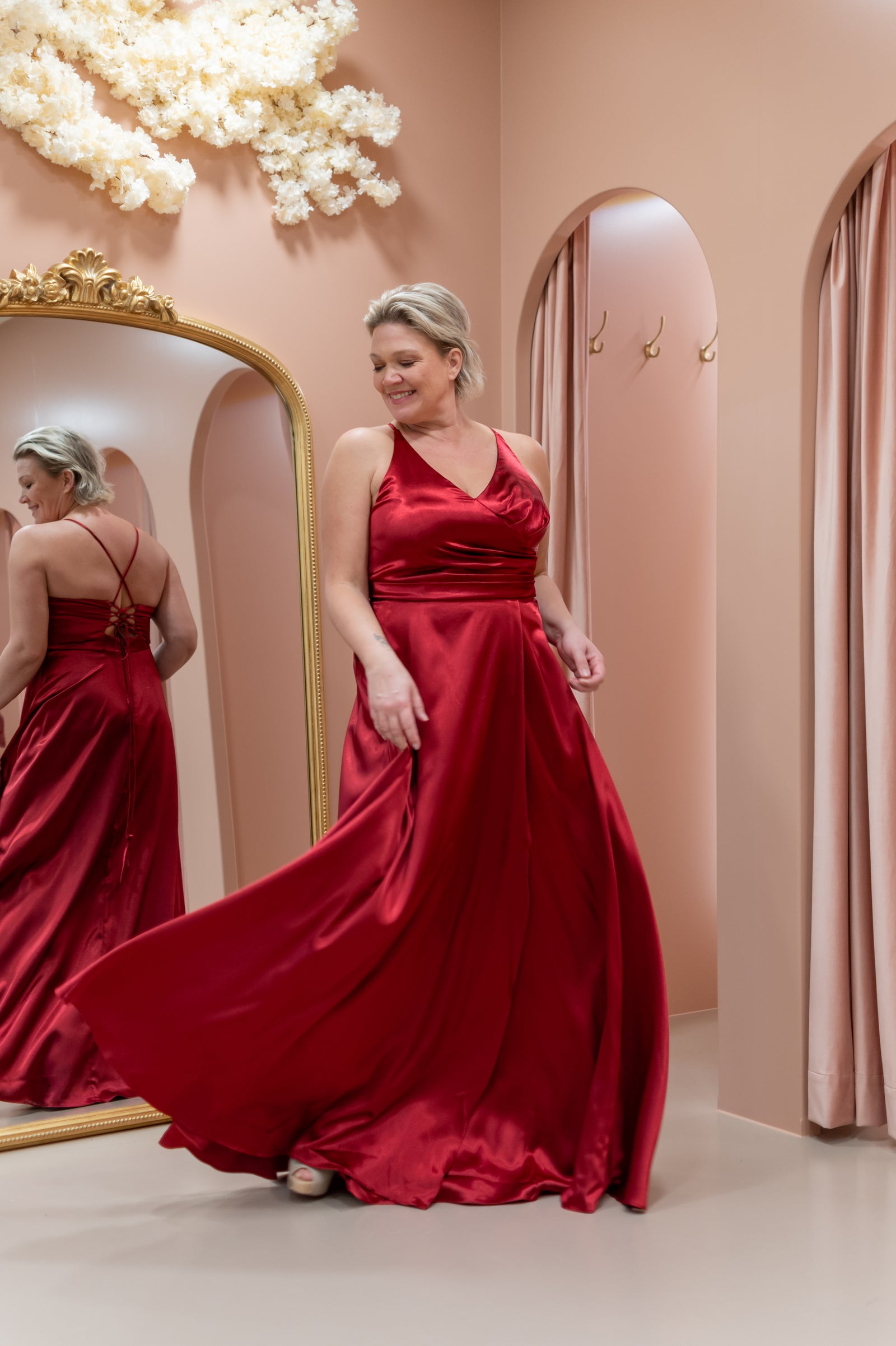 Darling Dress - Cherry Red