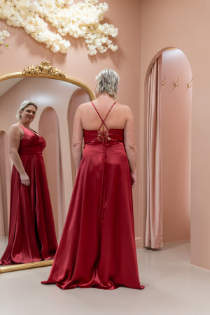 Darling Dress - Cherry Red