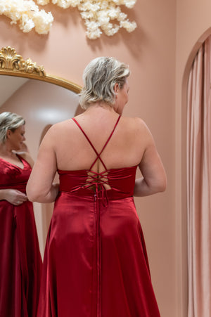 Darling Dress - Cherry Red