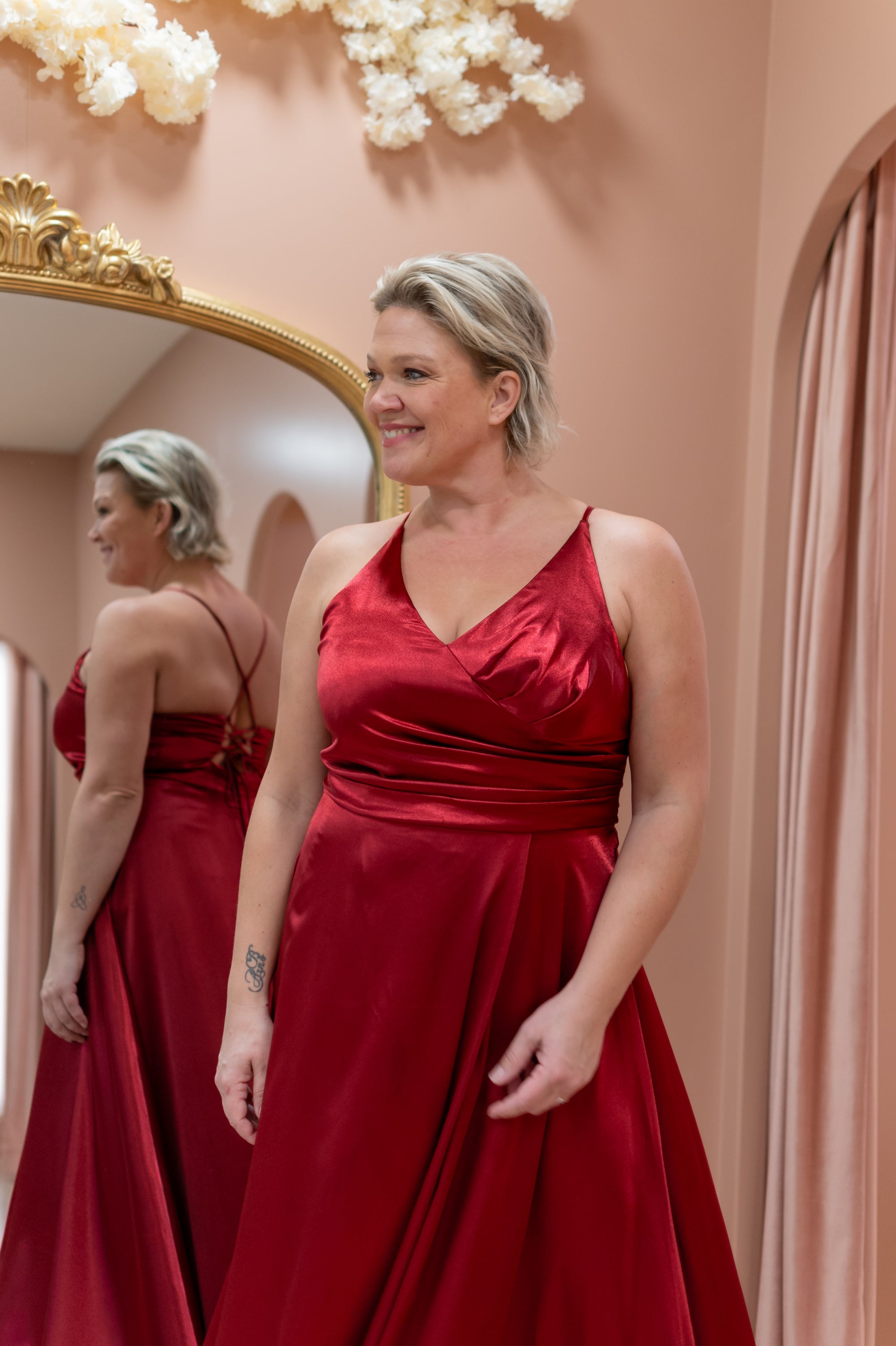 Darling Dress - Cherry Red