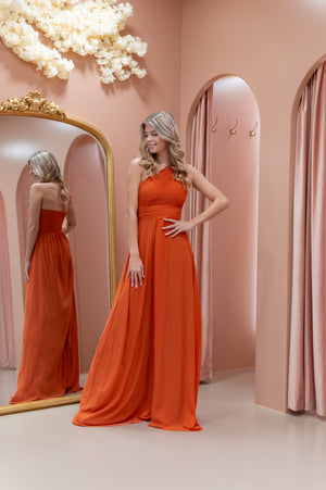 Write Me A Poem Dress - Rusty Orange