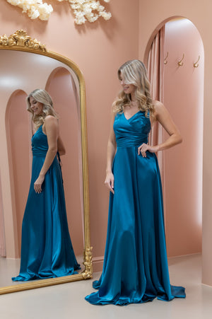 Darling Dress - Petrol Blue Aqua