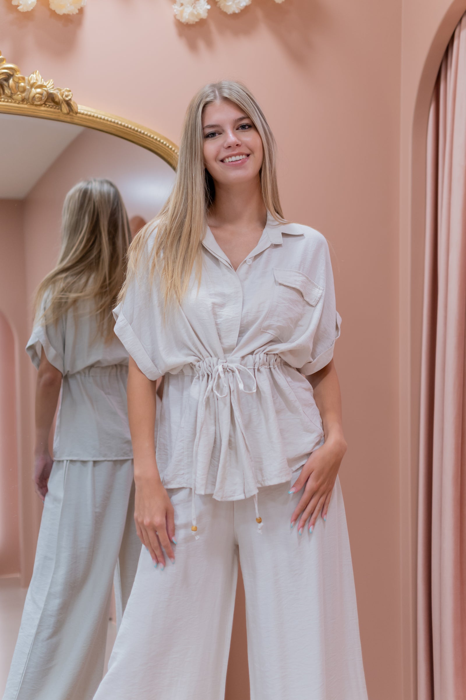 Boss Girl Set - Sandy Beige