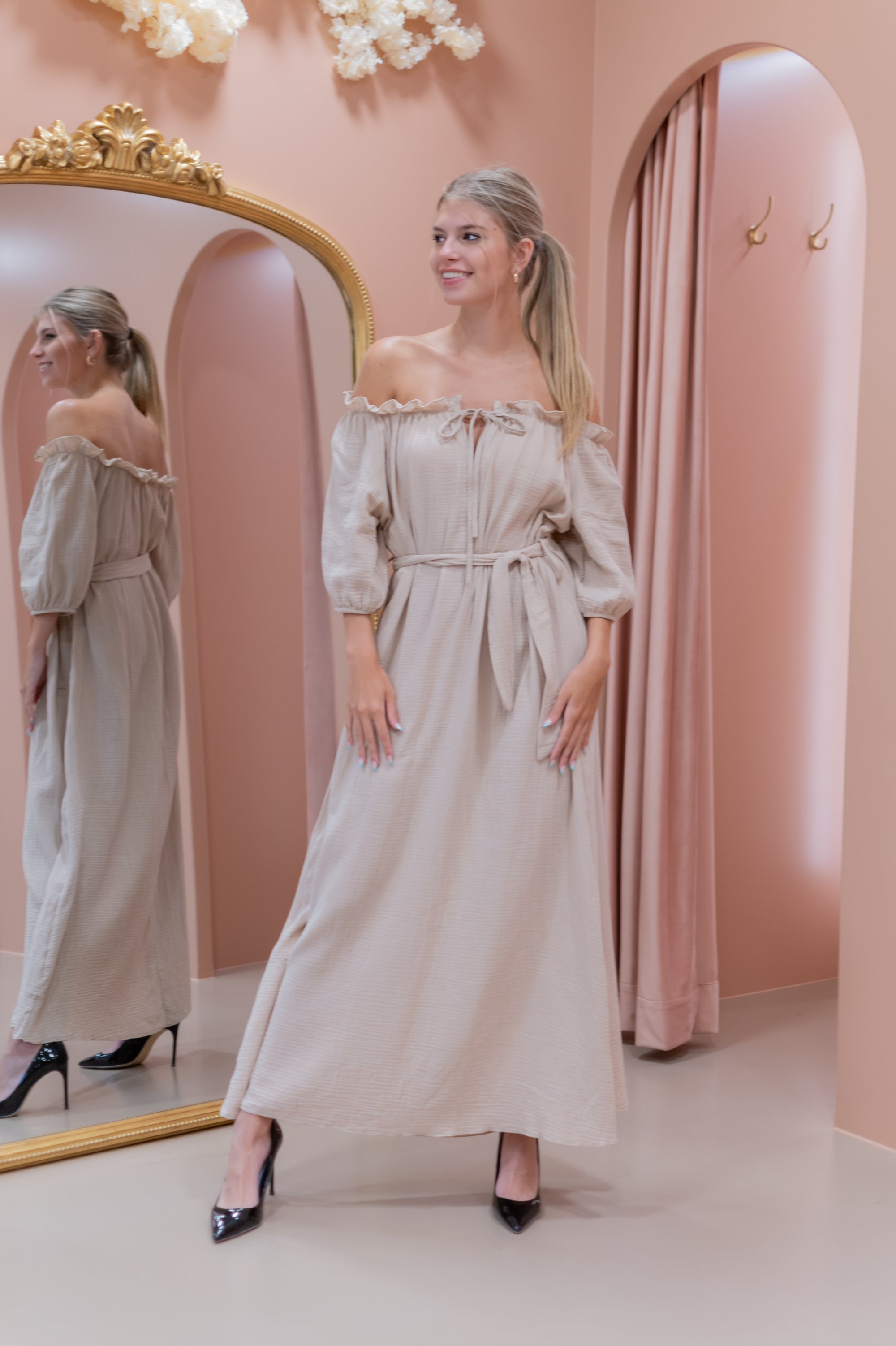 Boho Dress - Beige