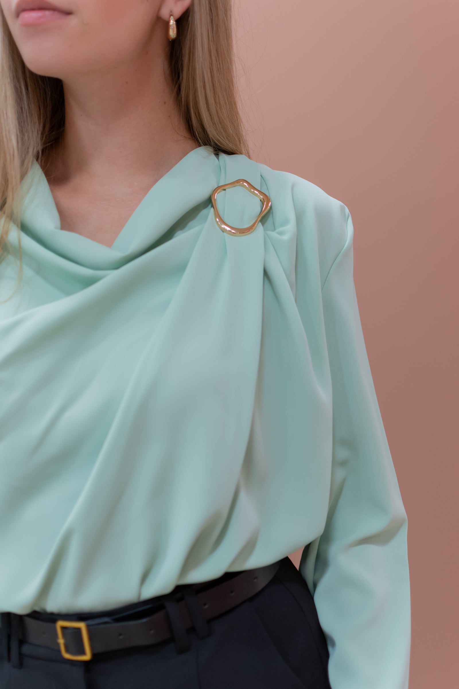 Fashionista Blouse - Sage Mint Green