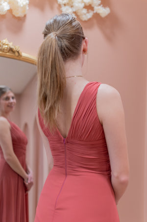 Venice Dress - Rusty Terrracotta Pink