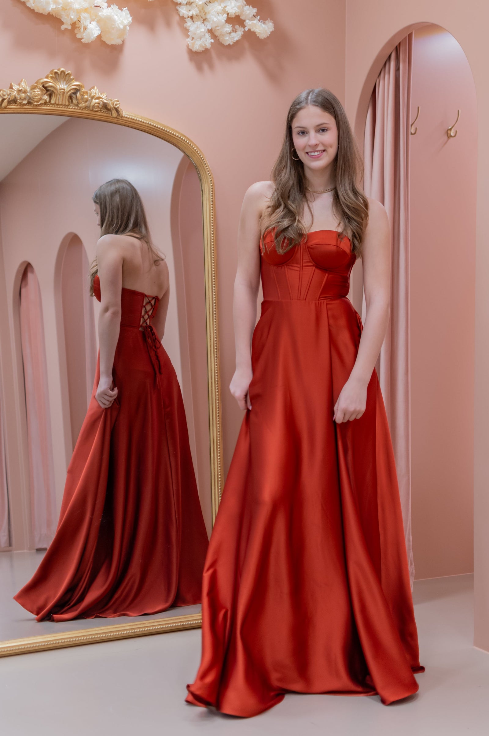 Movie Star Dress - Rust