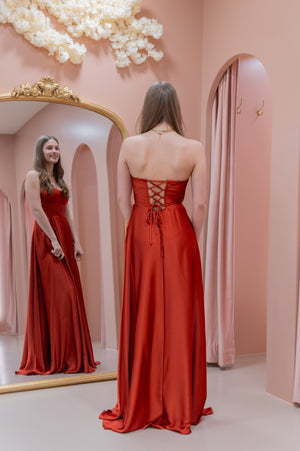 Movie Star Dress - Rust