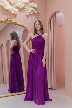 Island Life Dress - Aubergine Purple