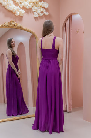 Island Life Dress - Aubergine Purple