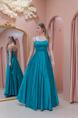 Dance Dress - Aqua Turquoise Blue