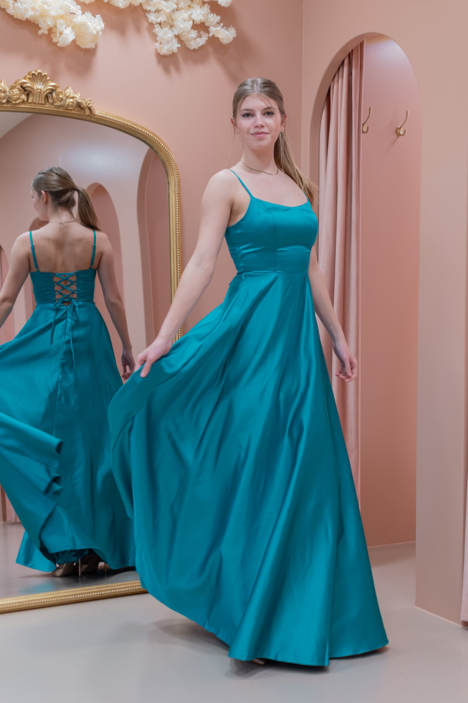 Dance Dress - Aqua Turquoise Blue