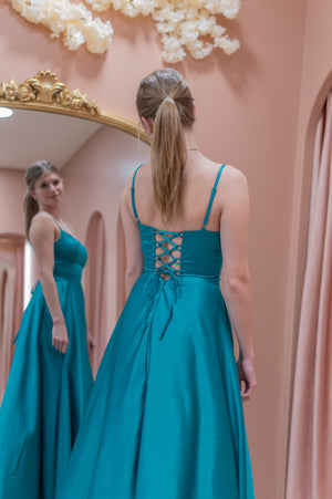 Dance Dress - Aqua Turquoise Blue