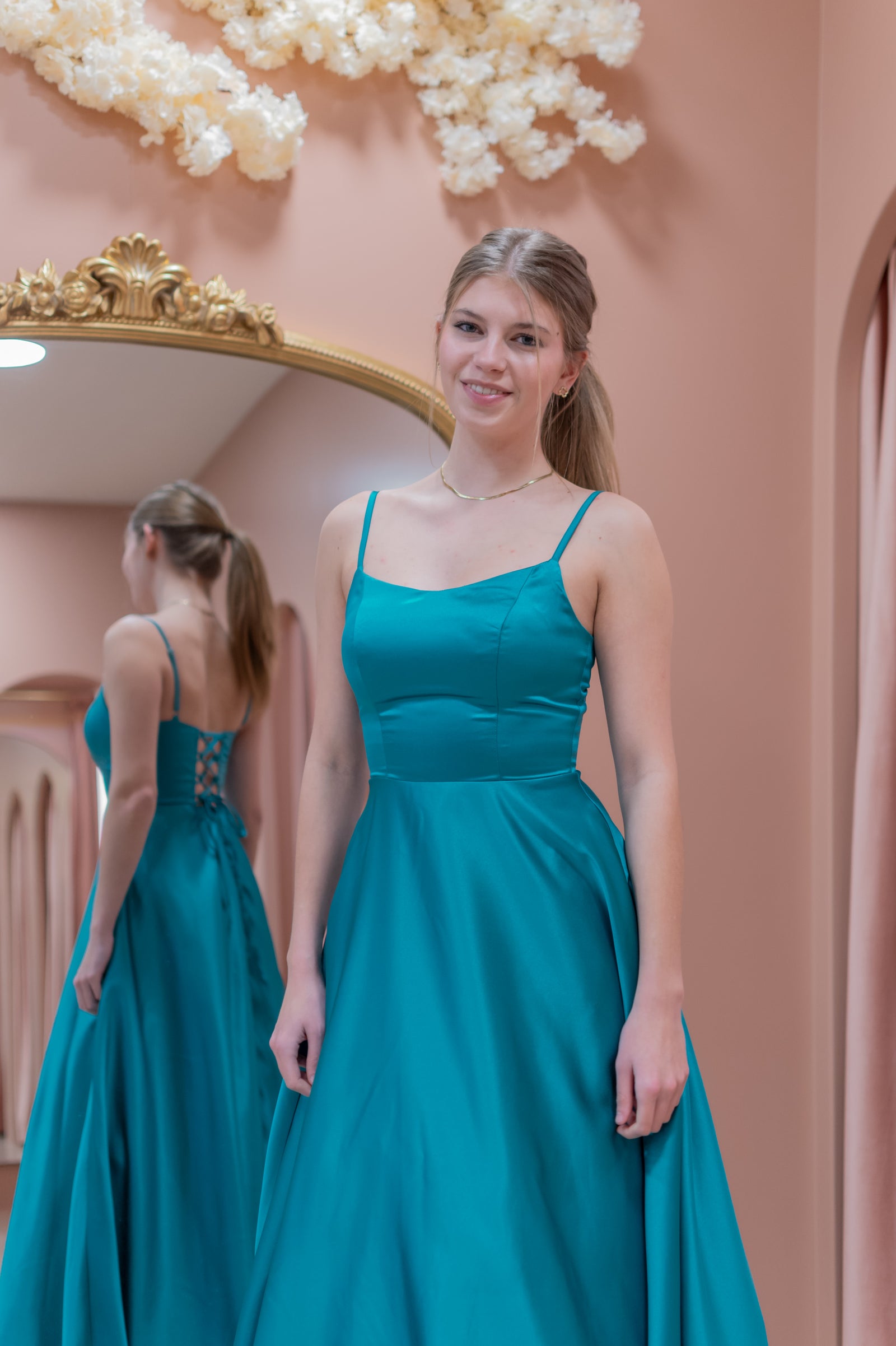 Dance Dress - Aqua Turquoise Blue