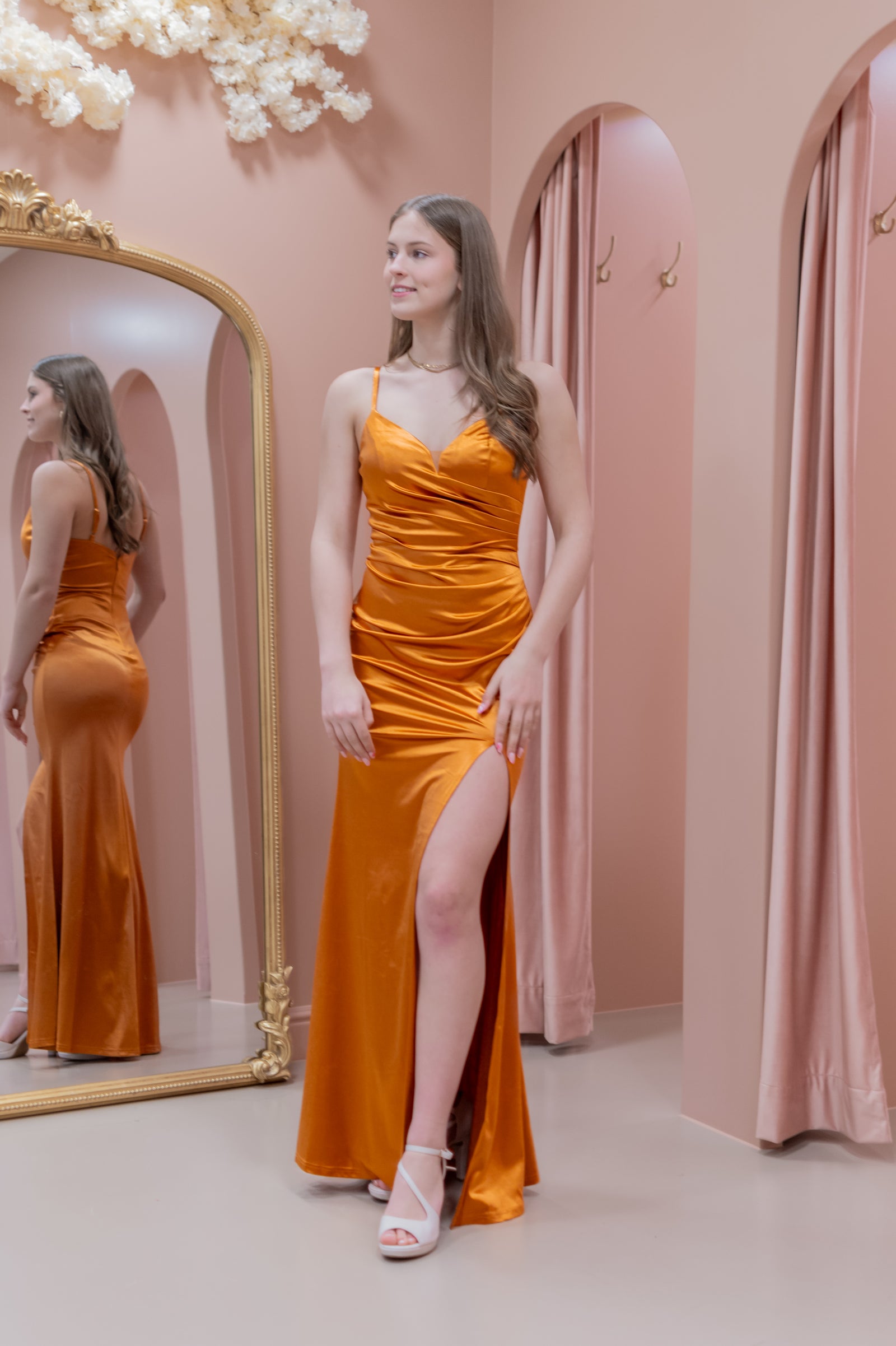 Delight Dress - Rust