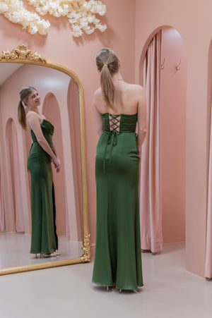 Diva Dress - Olive Khaki Green