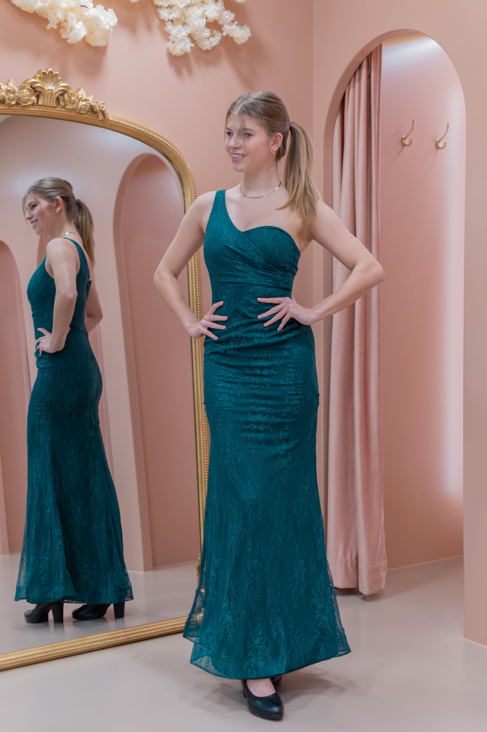 Chemistry Dress - Green Lace