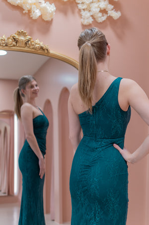 Chemistry Dress - Green Lace