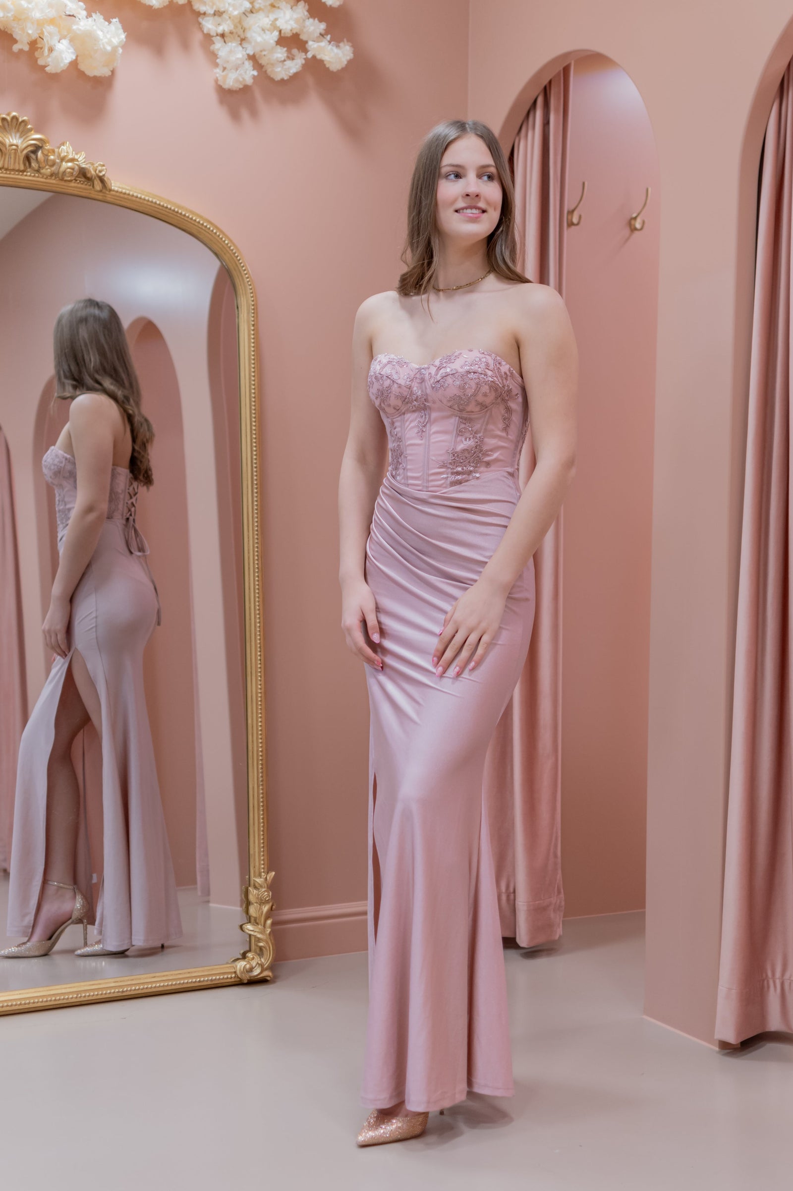 Shooting Star Dress - Old Pink