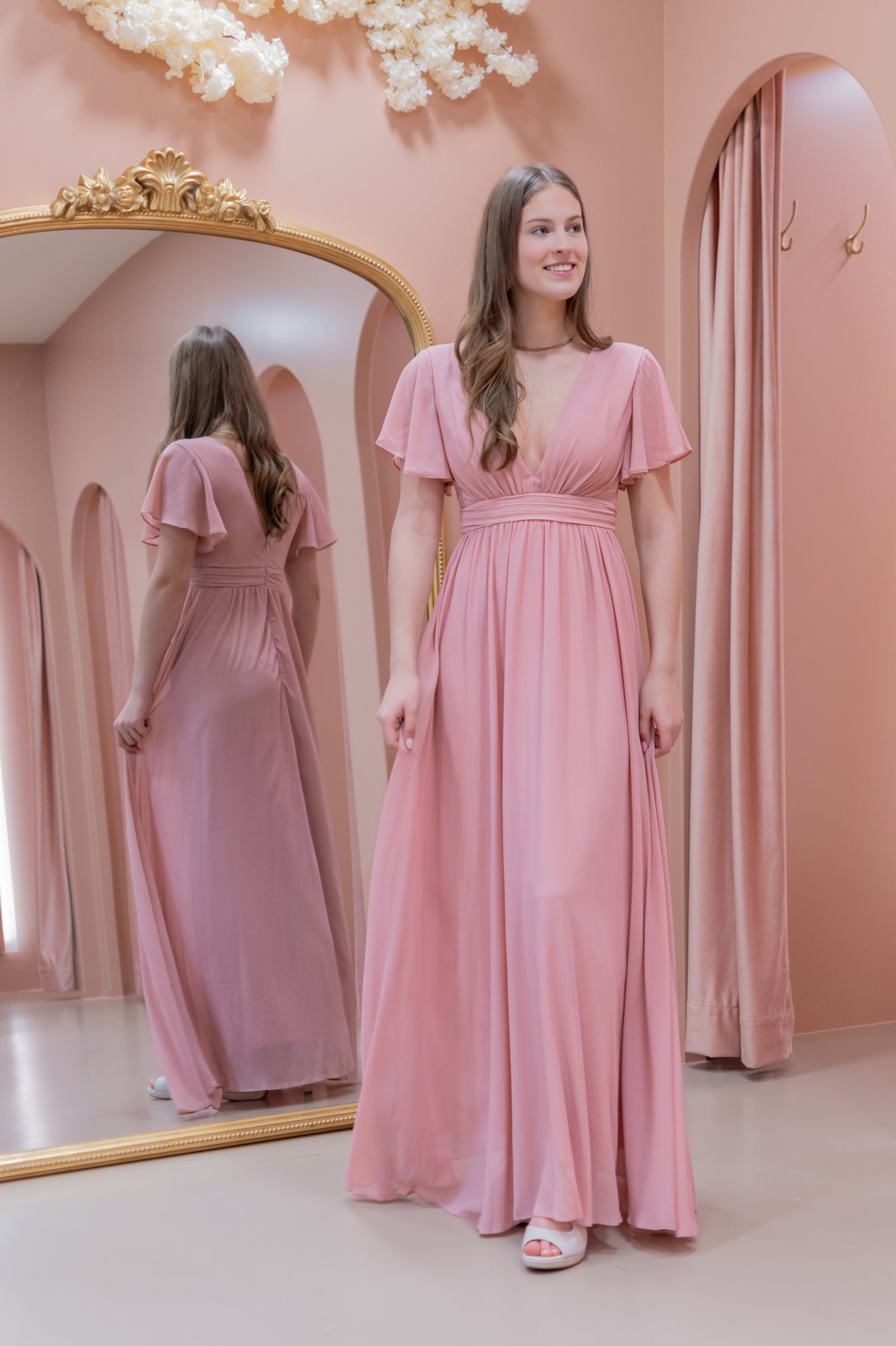 Perfect Evening Dress - Old Pink