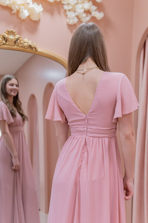 Perfect Evening Dress - Old Pink