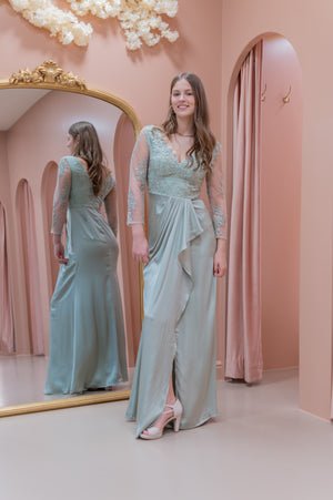 Romance Dress - Sage Mint Green