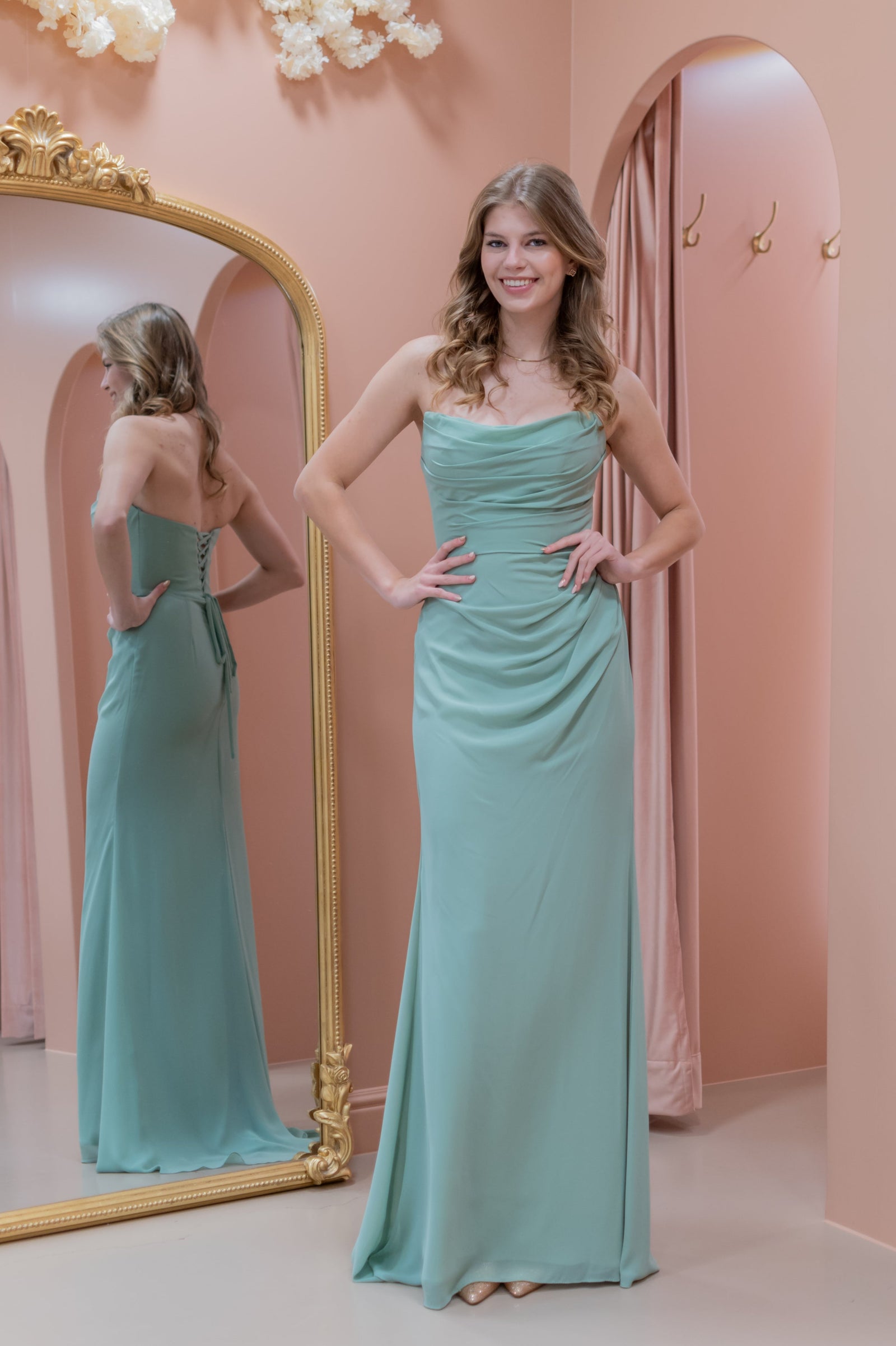 Paris Dress - Sage Mint