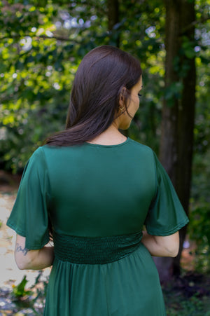 Elegant Vibe Maxi Dress - Green