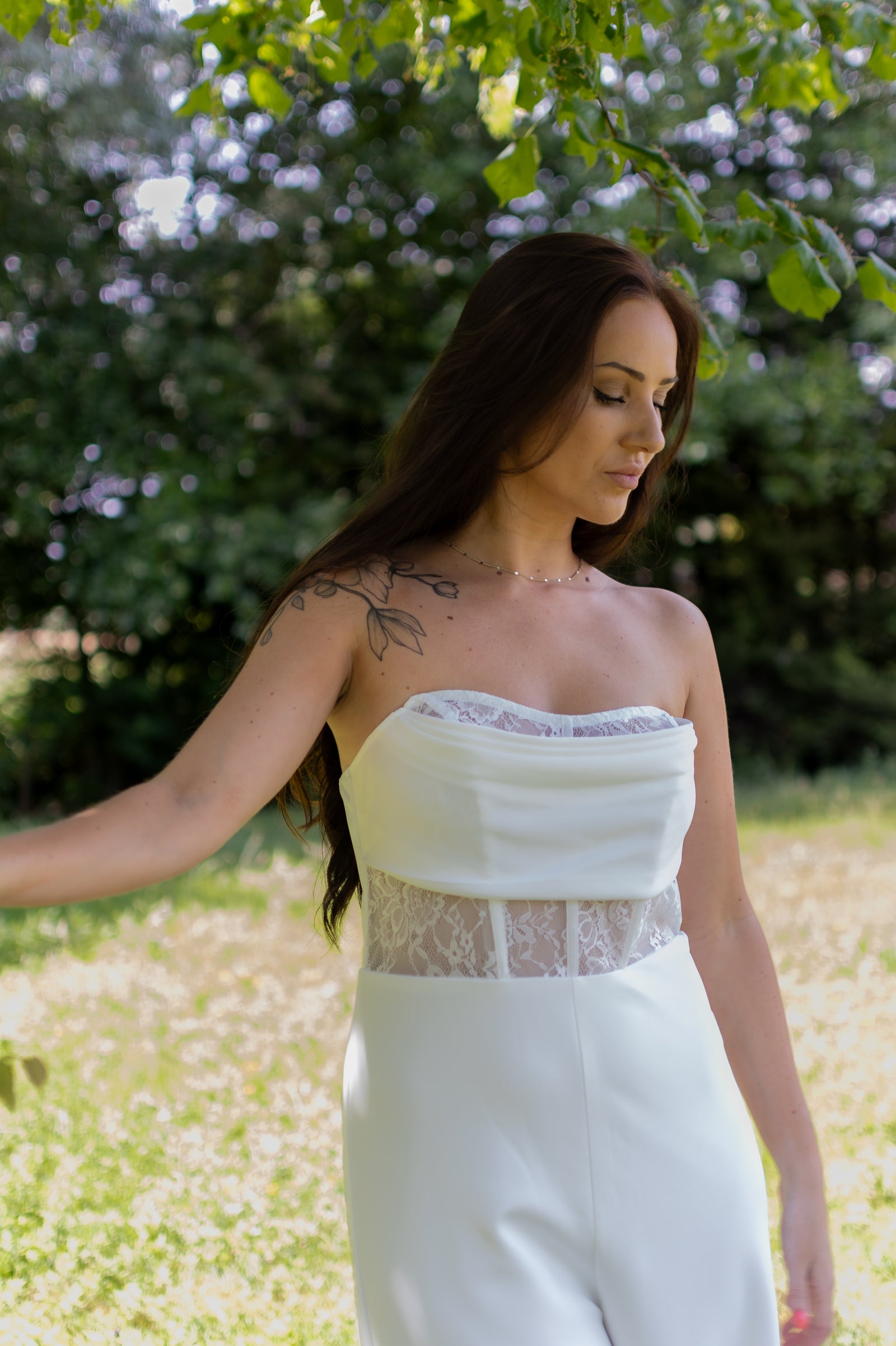 Midnight Mood Jumpsuit - White