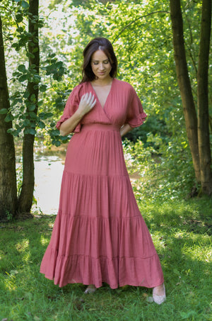 Gorgeous Maxi Dress - Old Pink