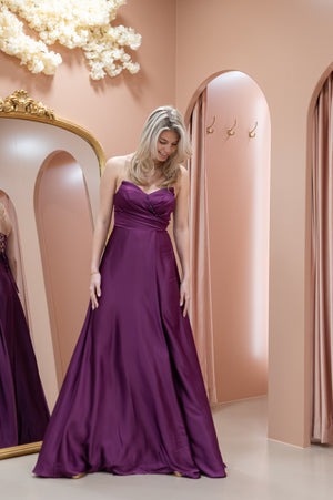 Aurora Dress - Aubergine Purple