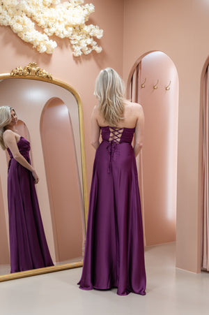 Aurora Dress - Aubergine Purple